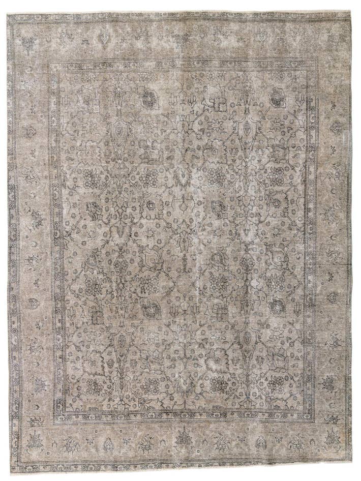 Detail image of 9' 3 x 12' 4 Hand Knotted Ultra Vintage Persian Wool Rug