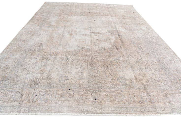 Detail image of 9' 4 x 12' 10 Hand Knotted Ultra Vintage Persian Wool Rug