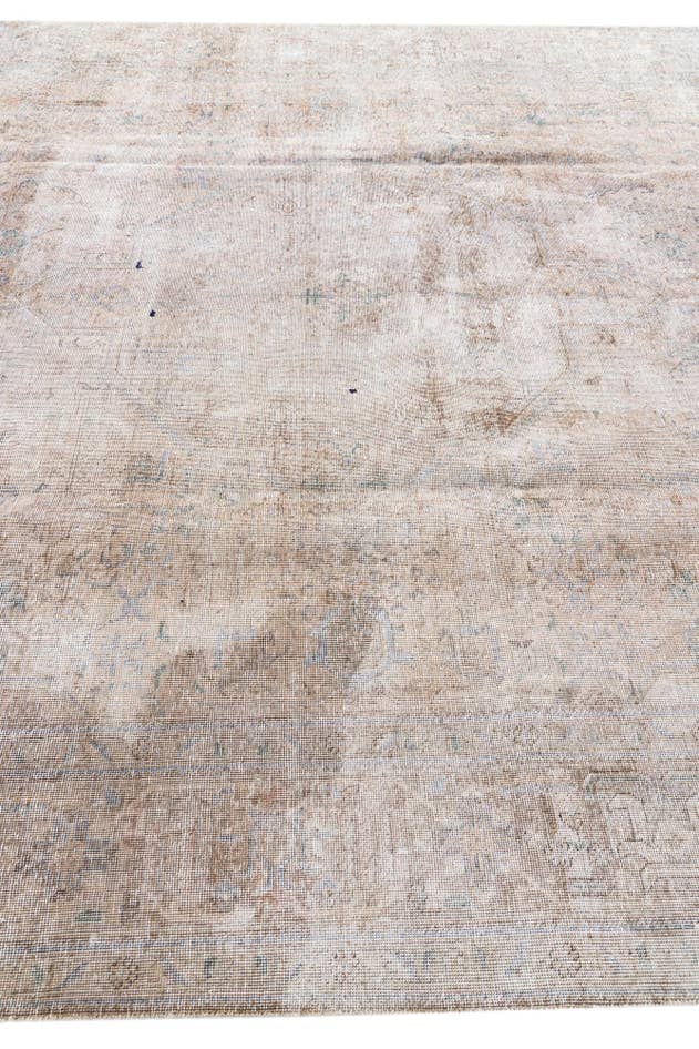 Detail image of 9' 4 x 12' 10 Hand Knotted Ultra Vintage Persian Wool Rug