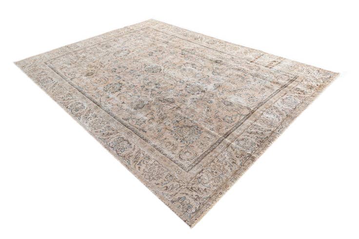 Detail image of 8' 10 x 12' 4 Hand Knotted Ultra Vintage Persian Wool Rug