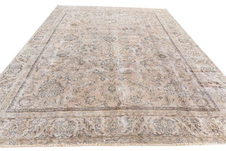 8' 10 x 12' 4 Hand Knotted Ultra Vintage Persian Wool Rug