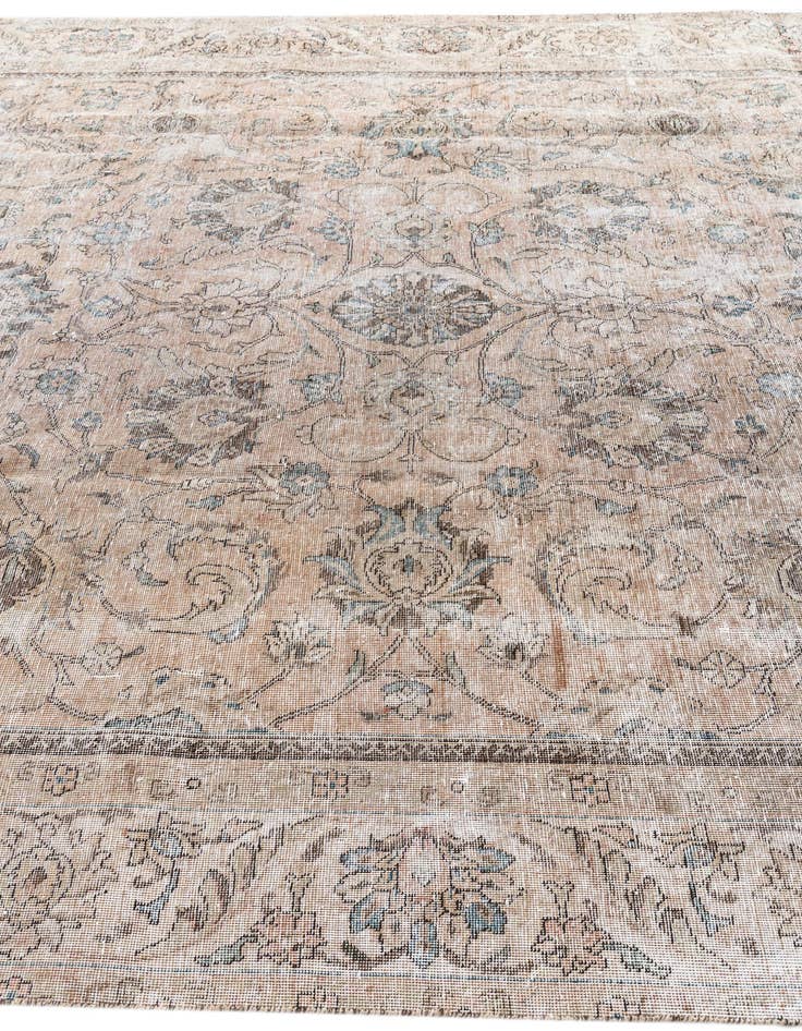 Detail image of 8' 10 x 12' 4  Hand Knotted Ultra Vintage Persian Wool Rug