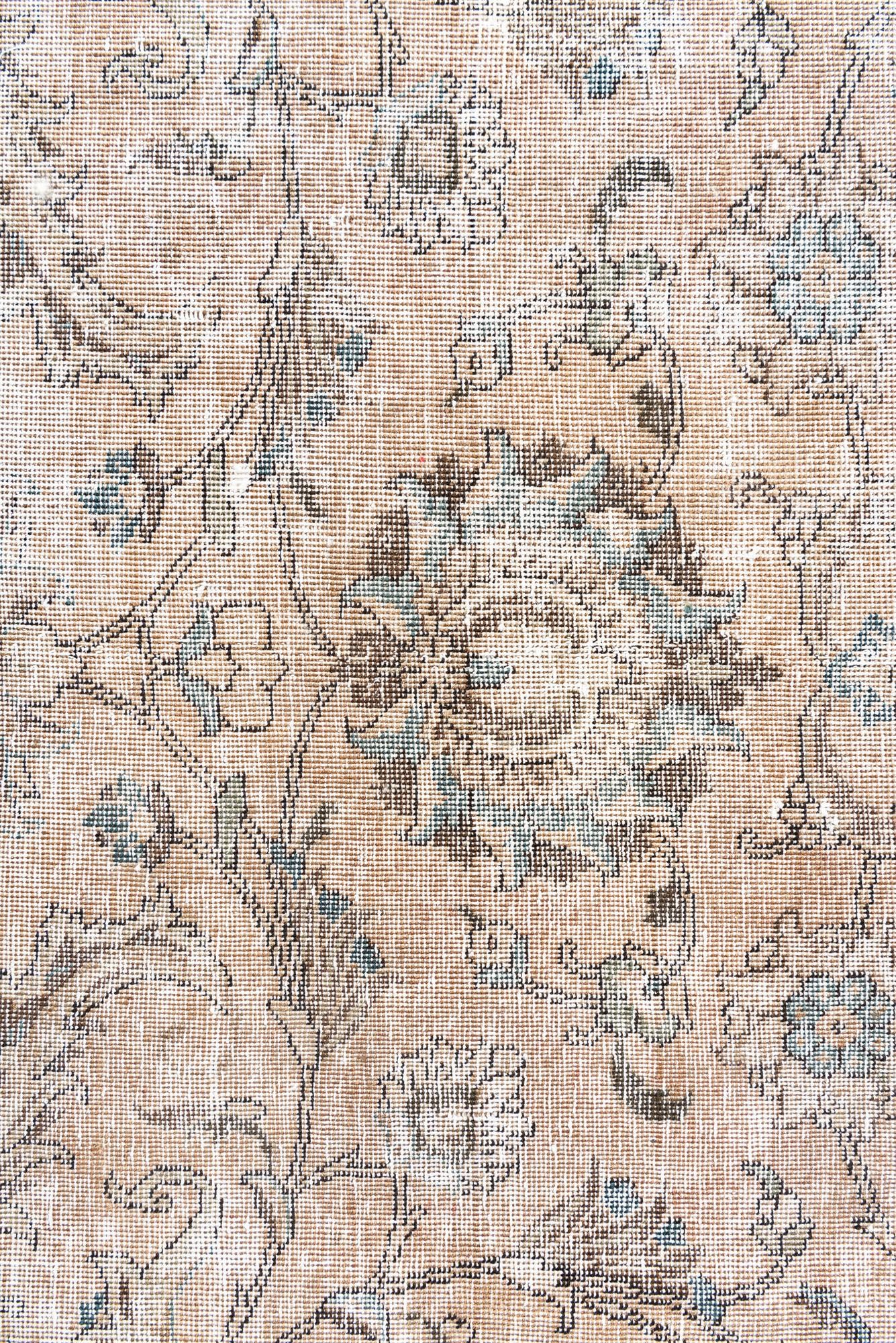 8' 10 x 12' 4 Hand Knotted Ultra Vintage Persian Wool Rug