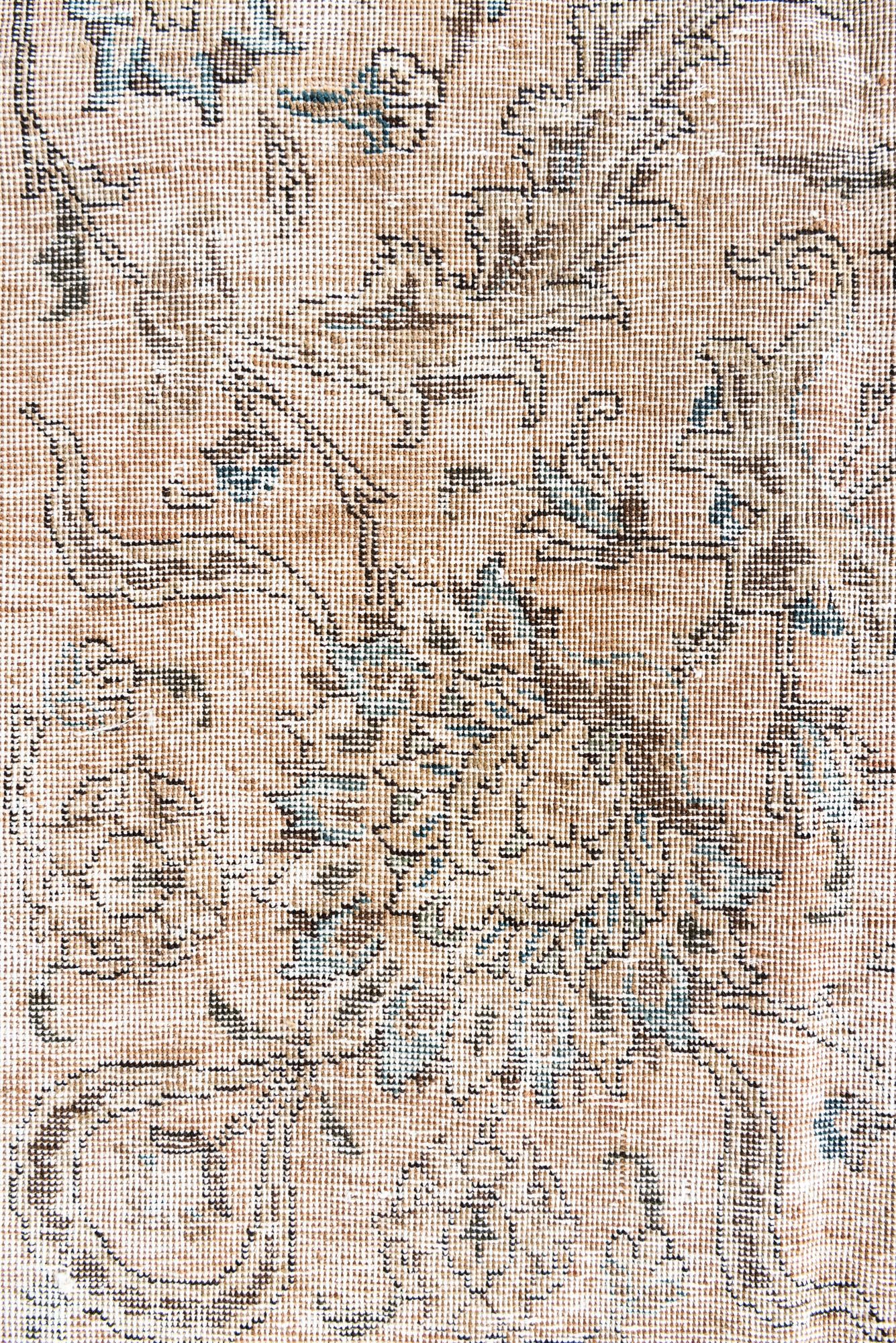8' 10 x 12' 4 Hand Knotted Ultra Vintage Persian Wool Rug