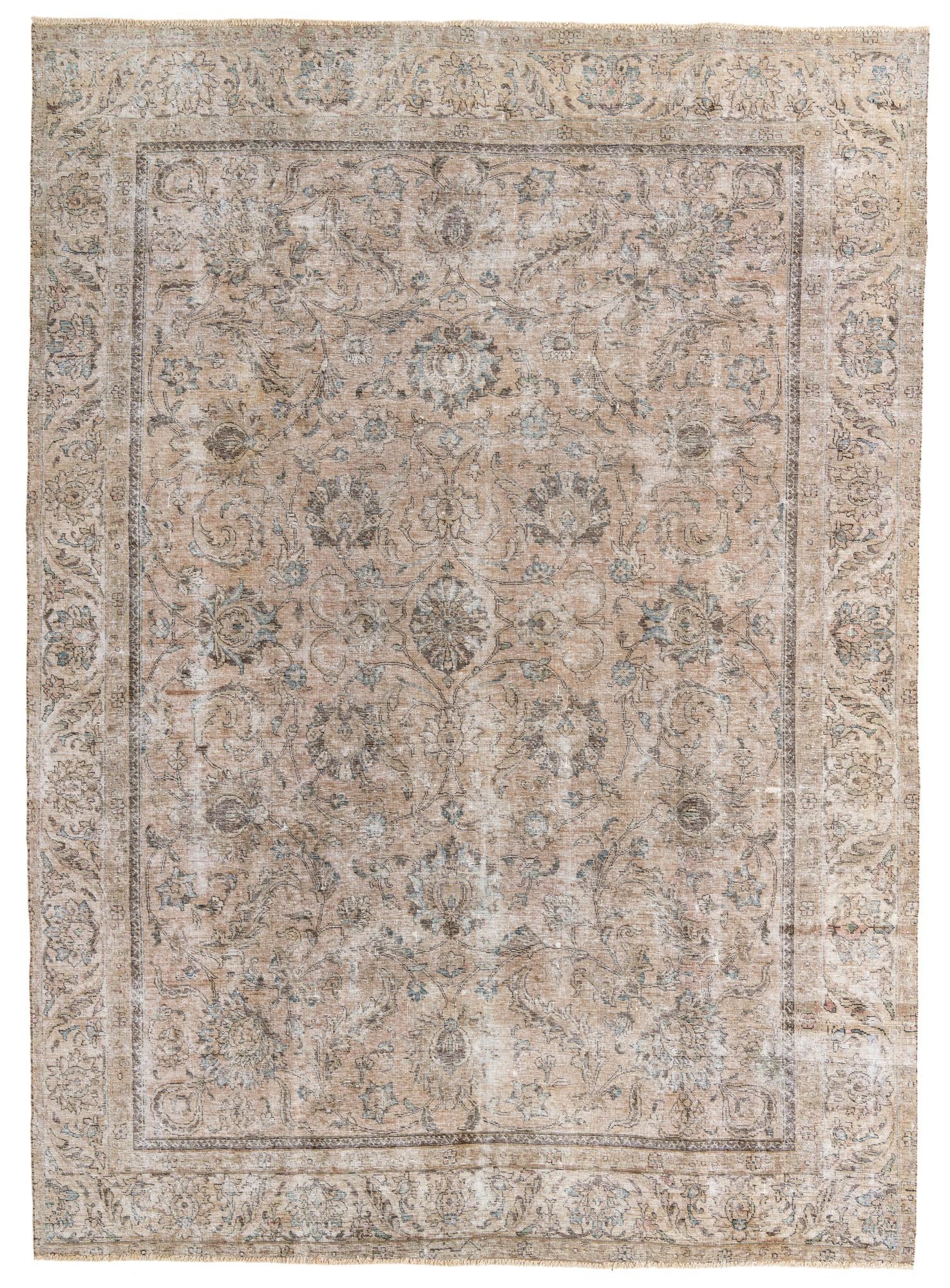 8' 10 x 12' 4 Hand Knotted Ultra Vintage Persian Wool Rug