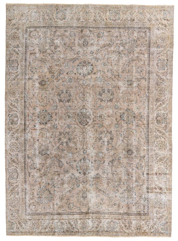 Detail image of 8' 10 x 12' 4 Hand Knotted Ultra Vintage Persian Wool Rug