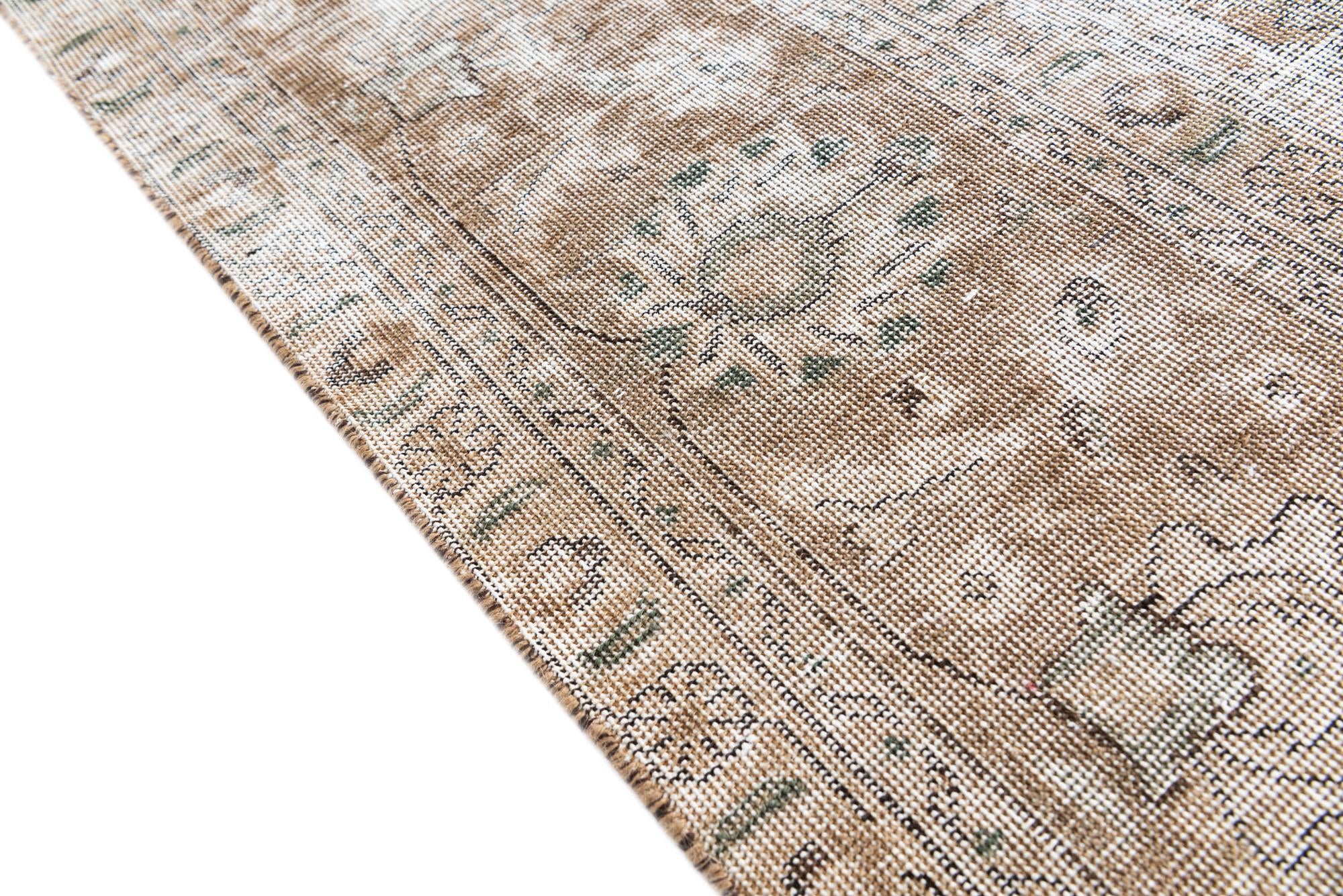 9' 5 x 12' 5 Hand Knotted Ultra Vintage Persian Wool Rug