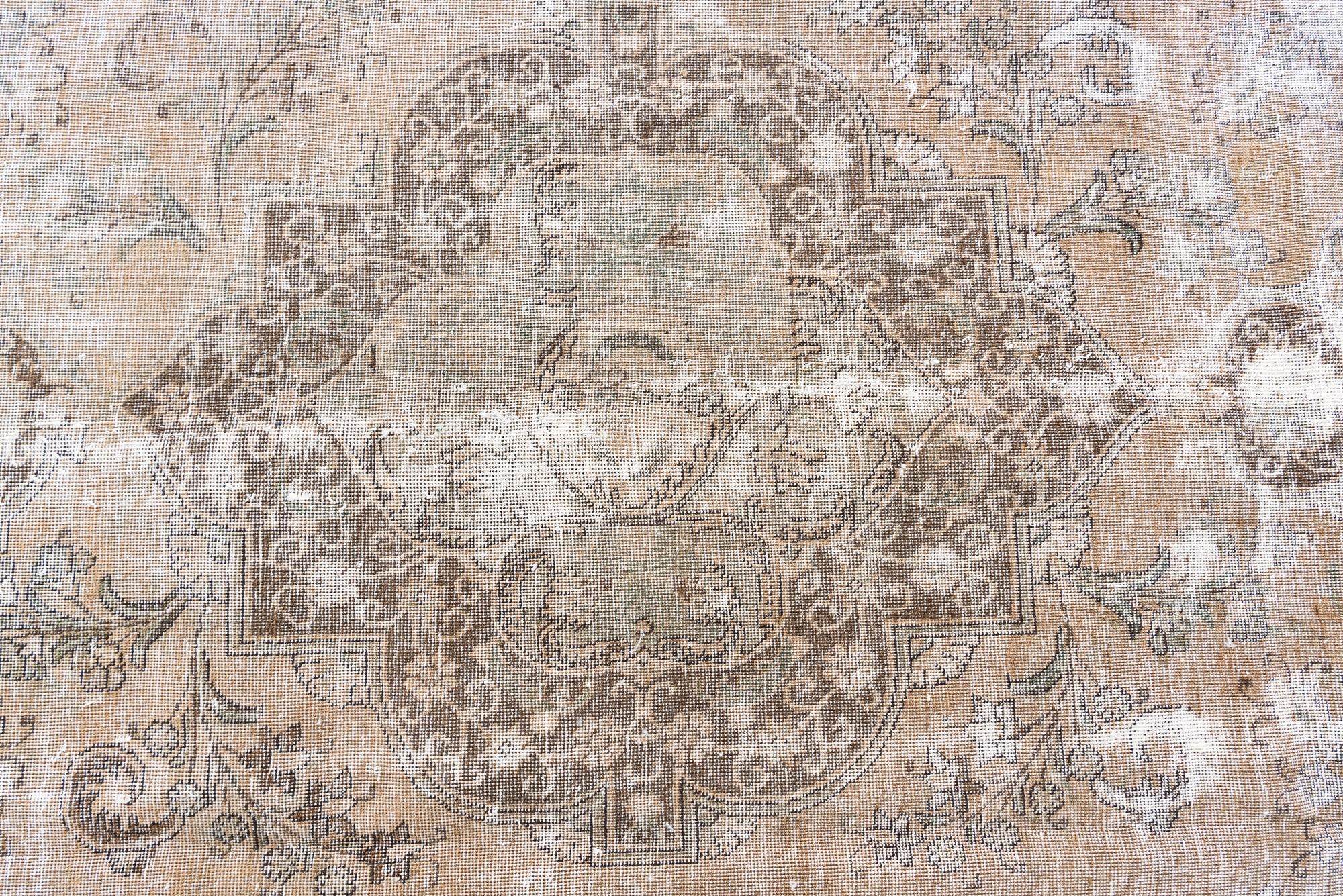 9' 5 x 12' 6 Hand Knotted Ultra Vintage Persian Wool Rug