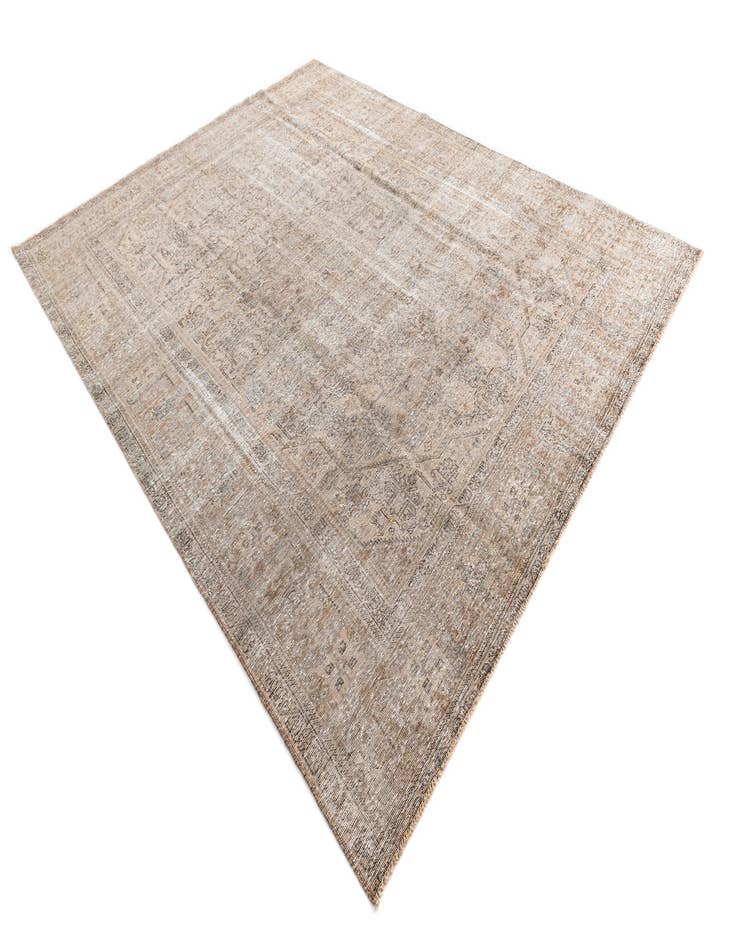 Detail image of 9' 5 x 12' 3  Hand Knotted Ultra Vintage Persian Wool Rug