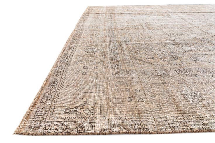 Detail image of 9' 5 x 12' 3 Hand Knotted Ultra Vintage Persian Wool Rug