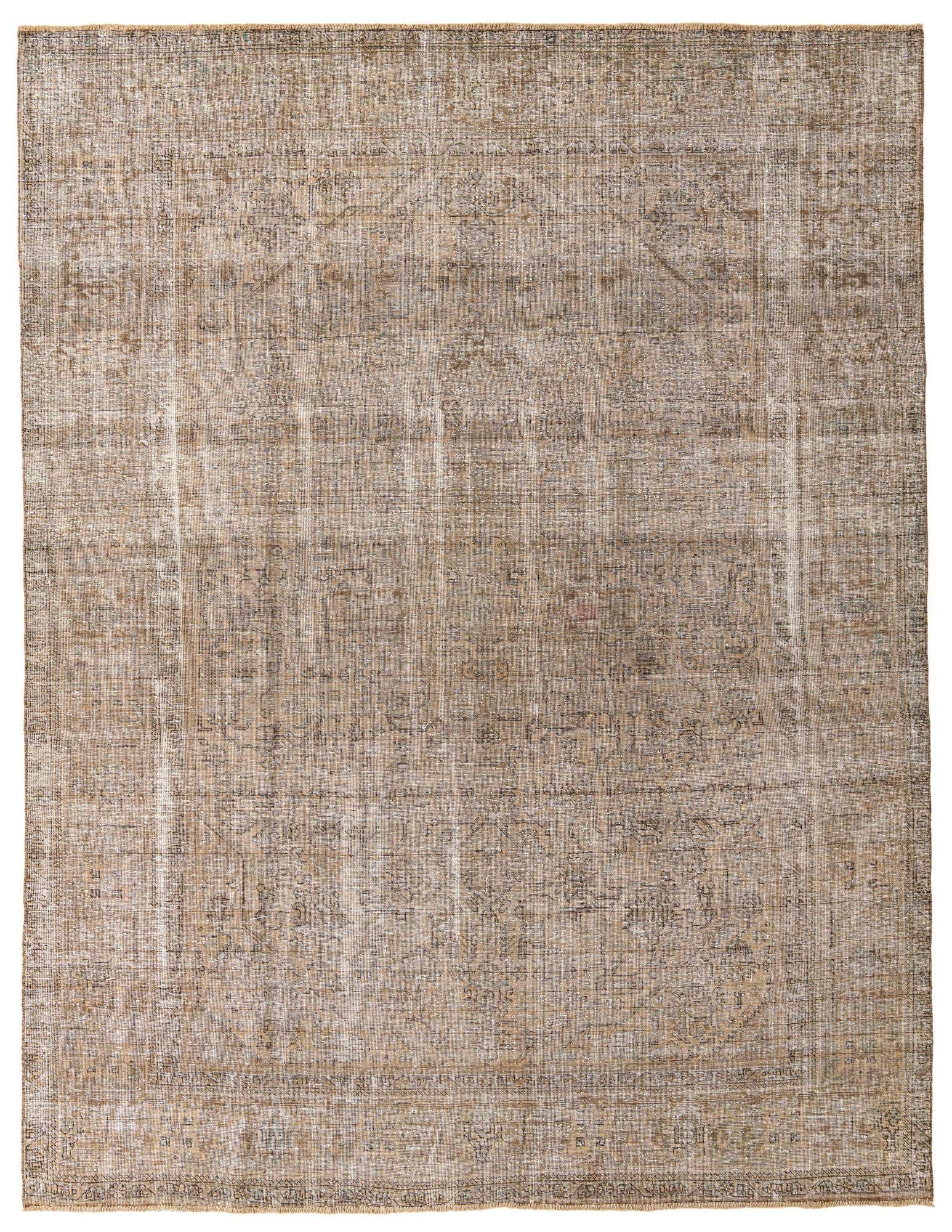 9' 5 x 12' 3 Hand Knotted Ultra Vintage Persian Wool Rug