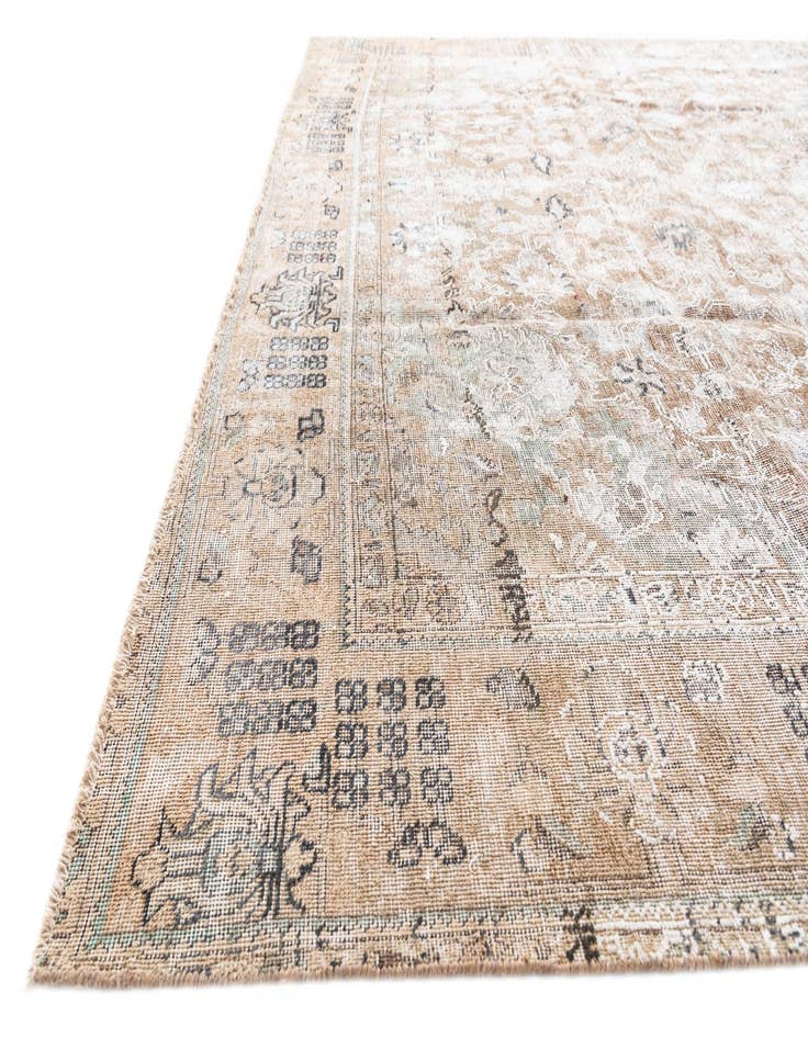 Detail image of 9' 7 x 12' 7  Hand Knotted Ultra Vintage Persian Wool Rug