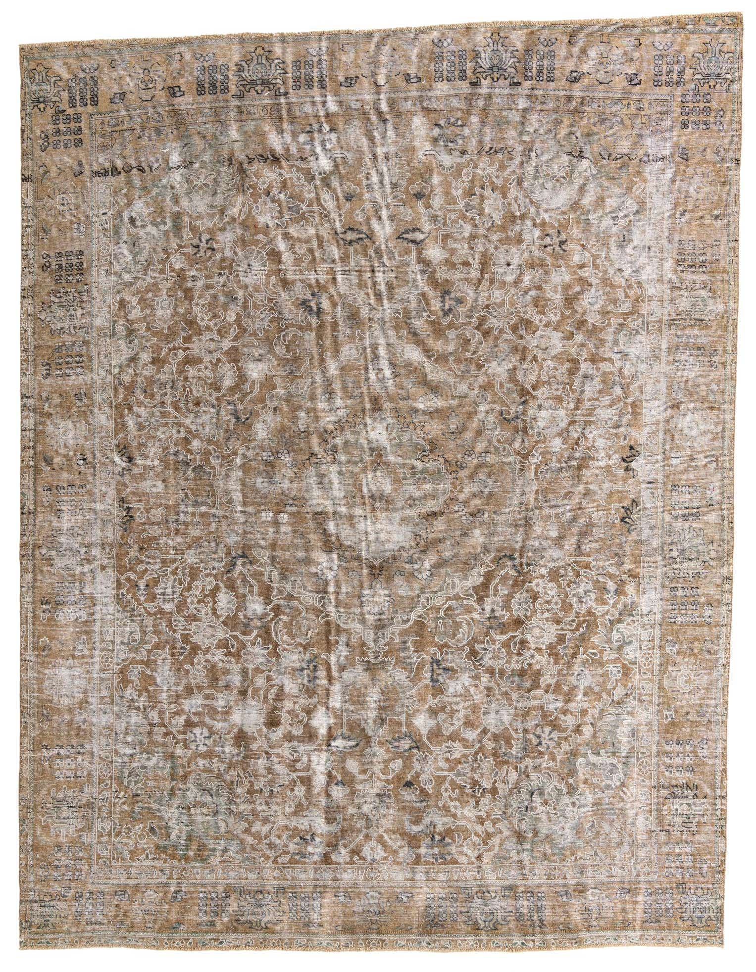 Primary image 9' 7 x 12' 7  Hand Knotted Ultra Vintage Persian Wool Rug