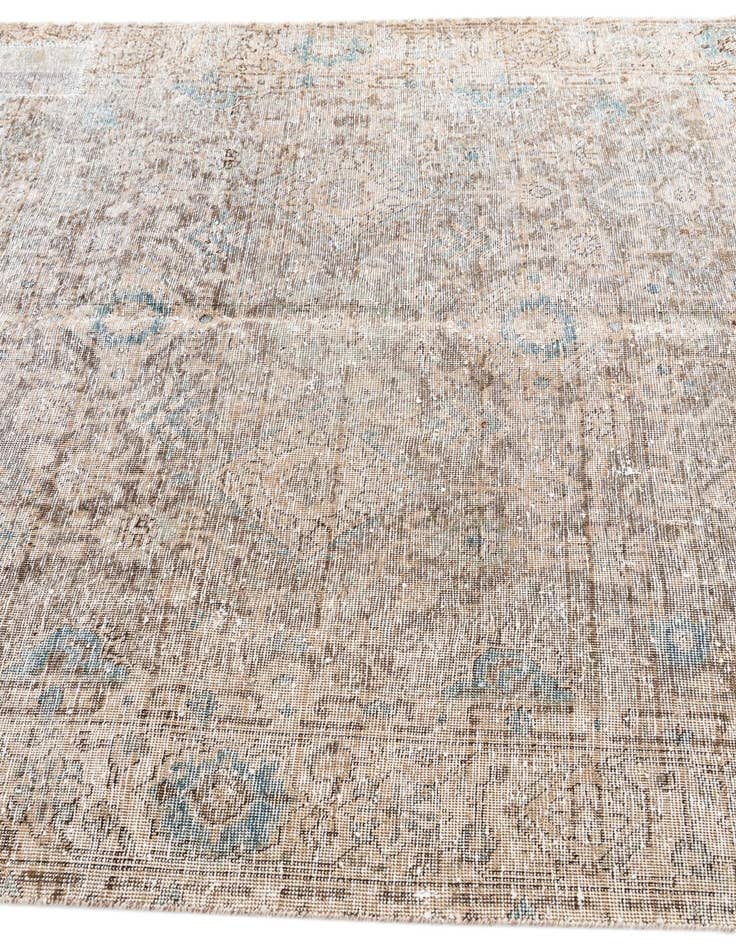 Detail image of 5' 8 x 9' 6  Hand Knotted Ultra Vintage Persian Wool Rug