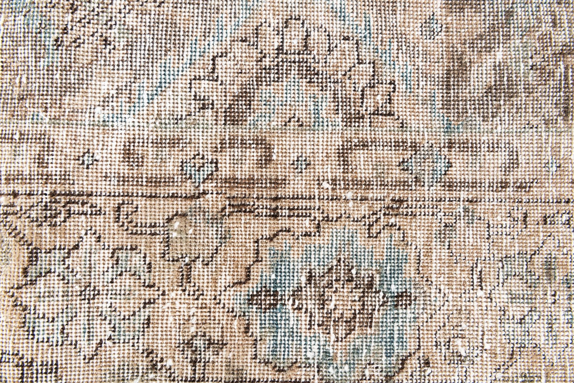 5' 8 x 9' 6 Hand Knotted Ultra Vintage Persian Wool Rug