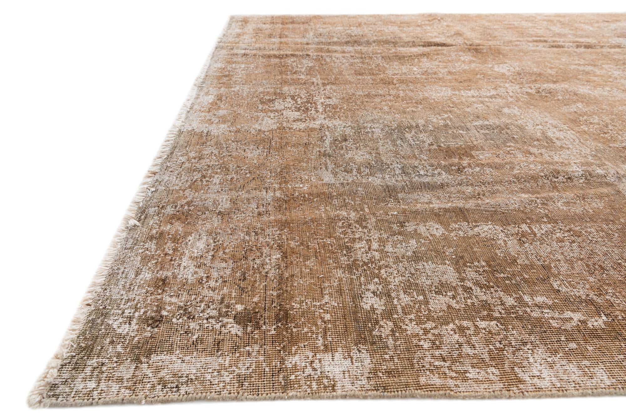 7' 5 x 12' 1 Hand Knotted Ultra Vintage Persian Wool Rug