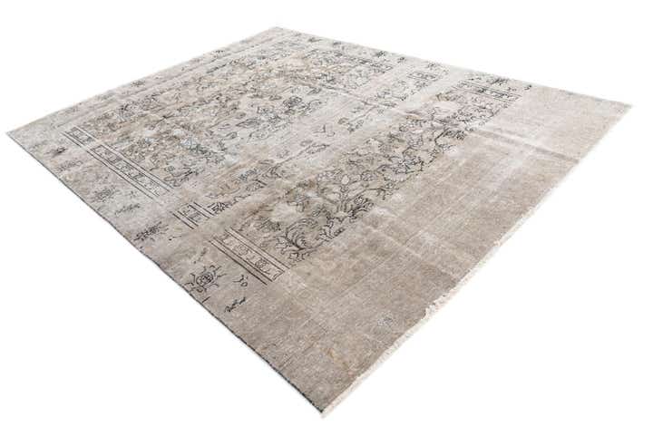 8' 10 x 11' Hand Knotted Ultra Vintage Persian Wool Rug
