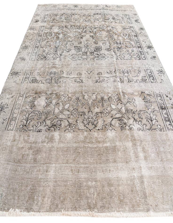 Detail image of 8' 10 x 11'  Hand Knotted Ultra Vintage Persian Wool Rug