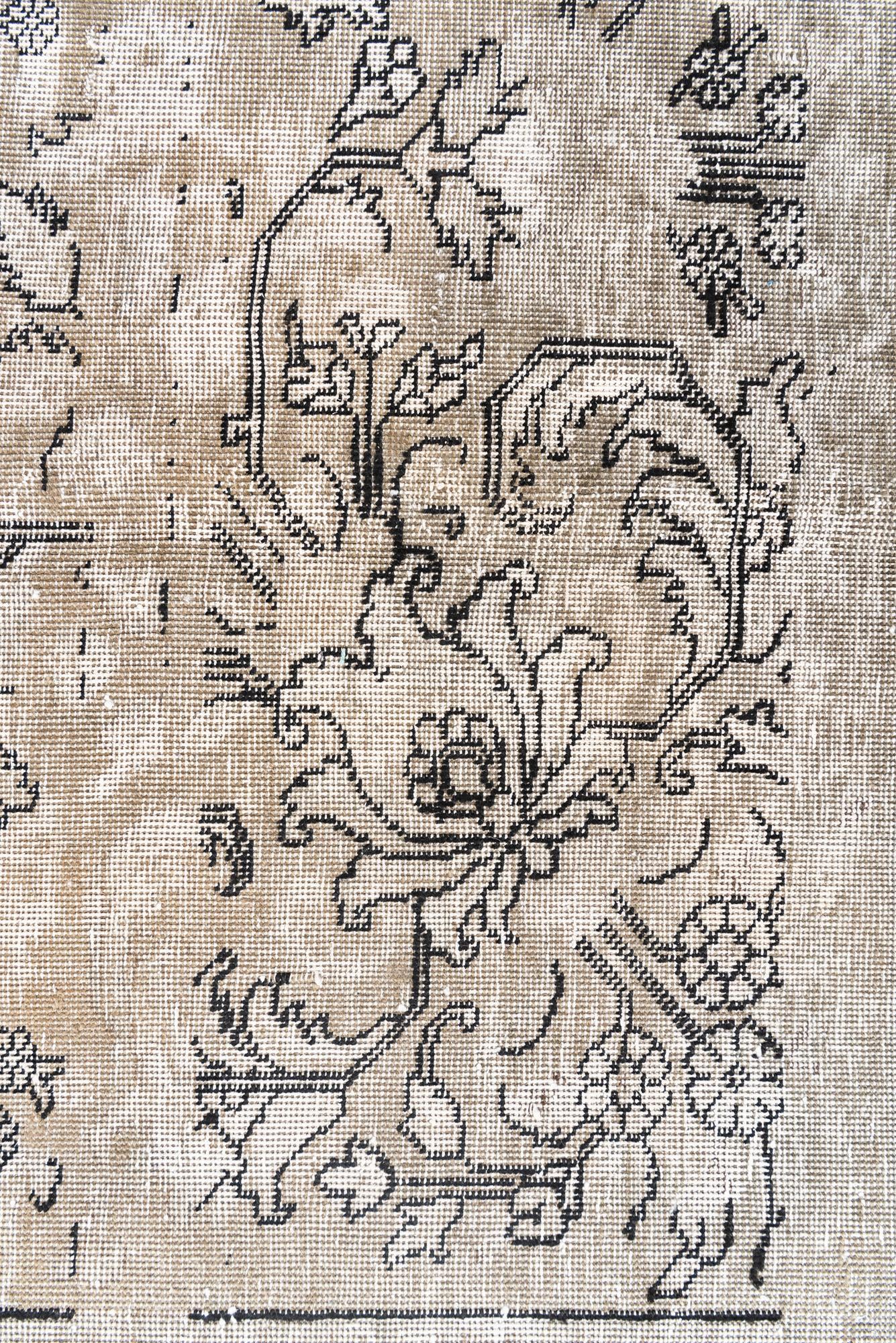 8' 10 x 11' Hand Knotted Ultra Vintage Persian Wool Rug