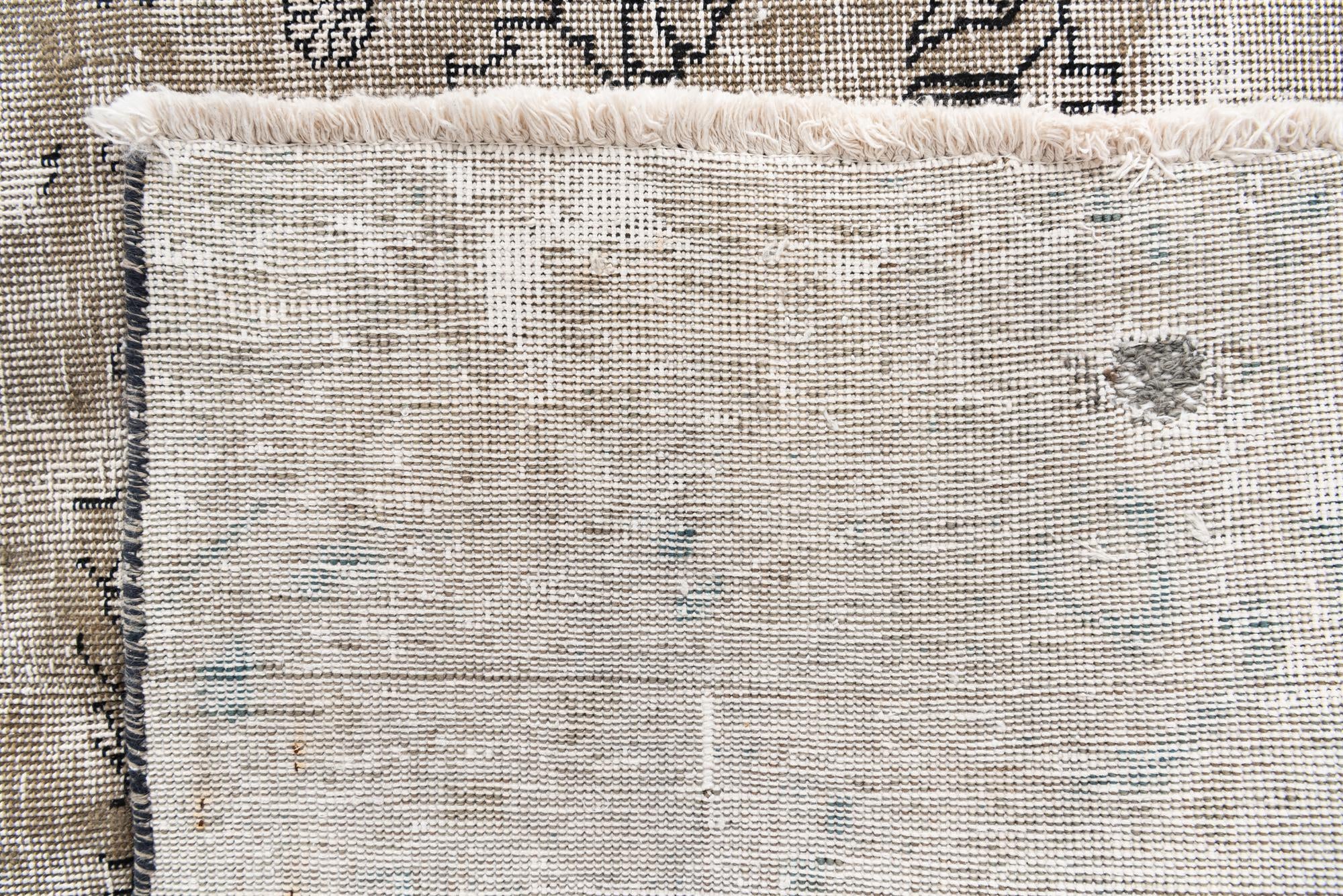 8' 10 x 11' Hand Knotted Ultra Vintage Persian Wool Rug