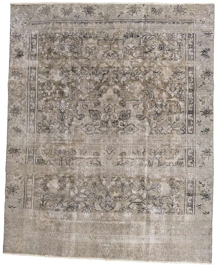 8' 10 x 11' Hand Knotted Ultra Vintage Persian Wool Rug