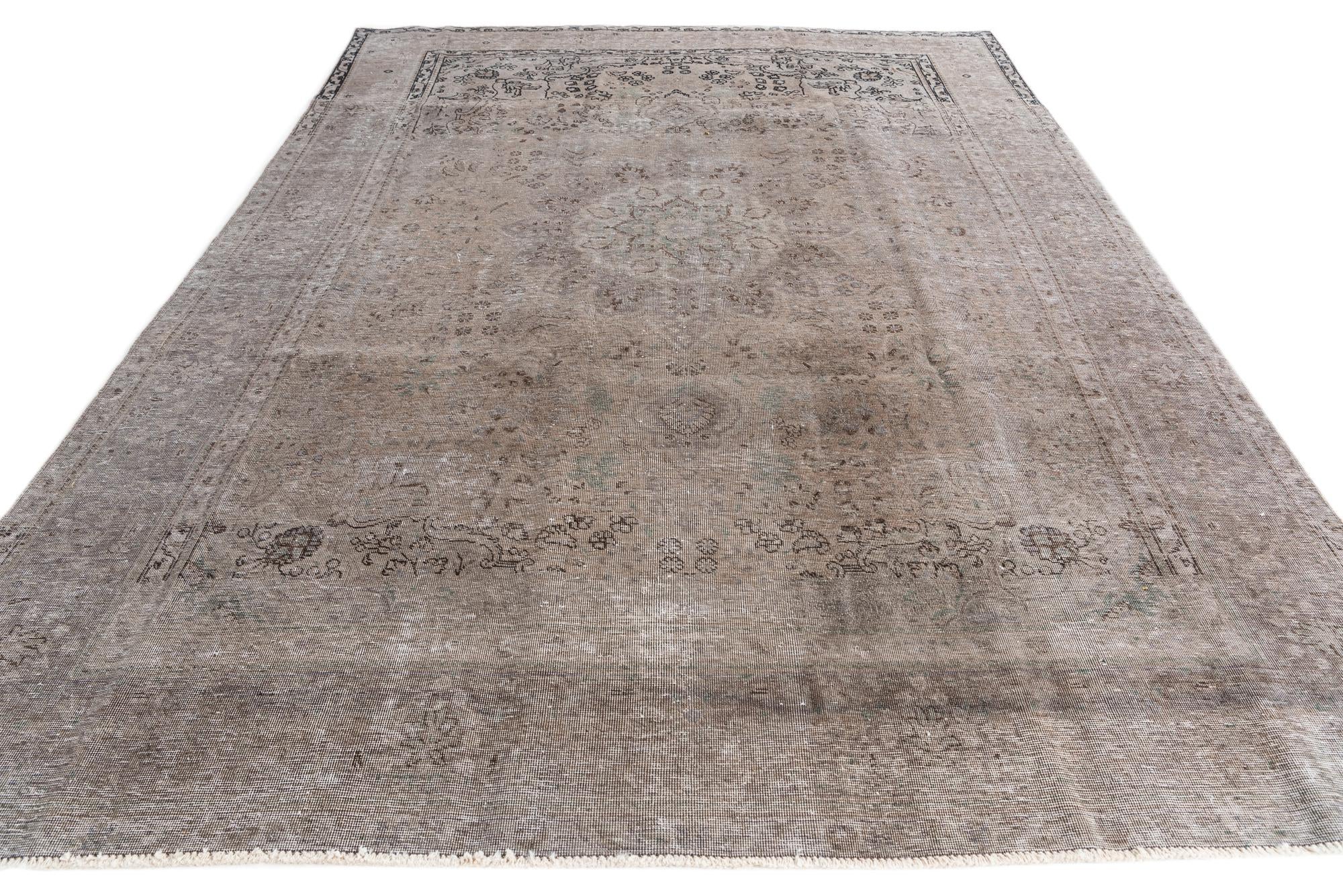 8' x 11' 2 Hand Knotted Ultra Vintage Persian Wool Rug