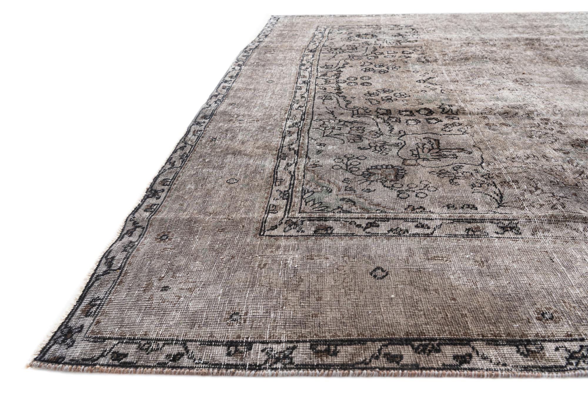 8' x 11' 2 Hand Knotted Ultra Vintage Persian Wool Rug