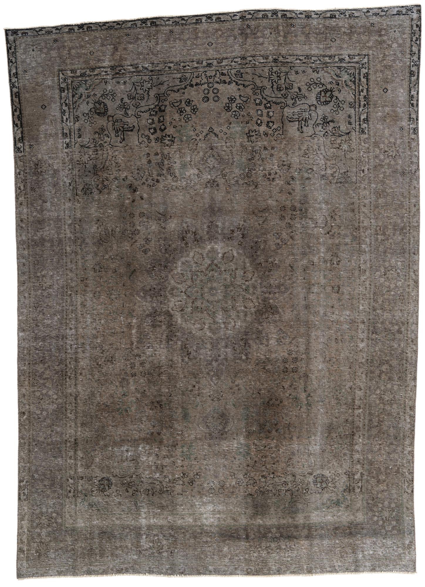 8' x 11' 2 Hand Knotted Ultra Vintage Persian Wool Rug
