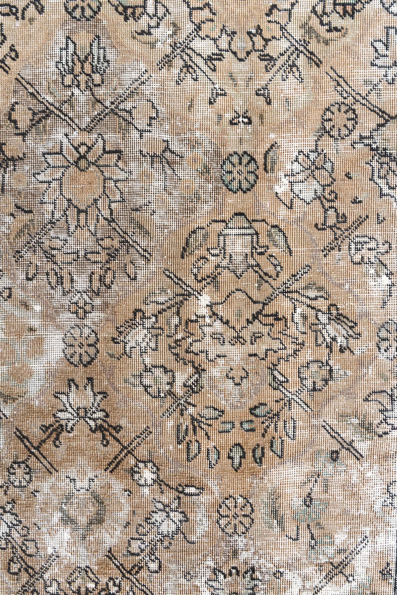 7' 6 x 11' 7 Hand Knotted Ultra Vintage Persian Wool Rug