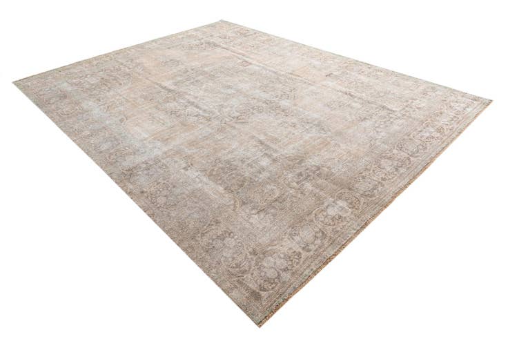 Detail image of 9' 7 x 12' 6 Hand Knotted Ultra Vintage Persian Wool Rug