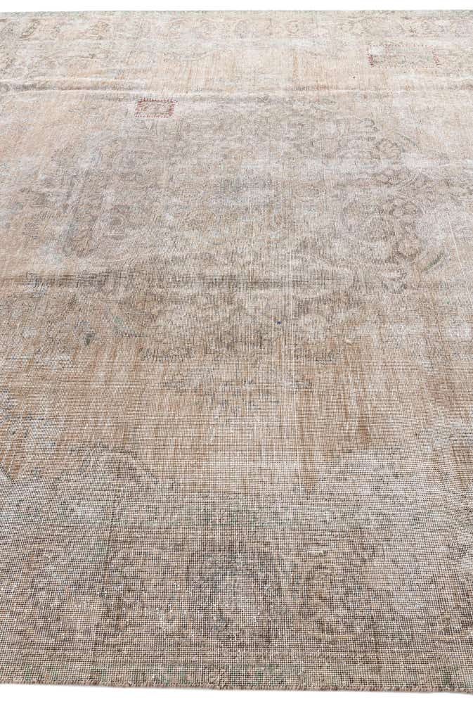 9' 7 x 12' 6 Hand Knotted Ultra Vintage Persian Wool Rug
