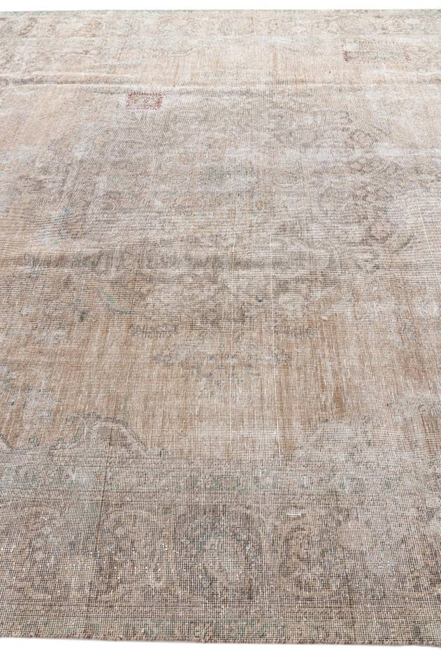 Detail image of 9' 7 x 12' 6 Hand Knotted Ultra Vintage Persian Wool Rug