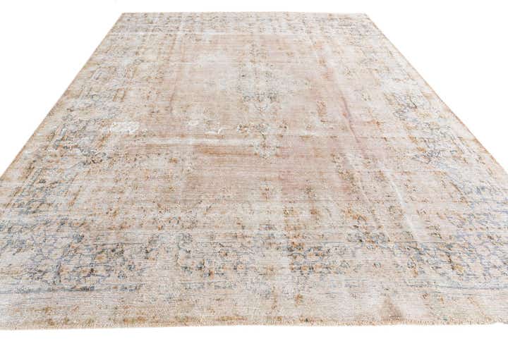 8' 6 x 11' 6 Hand Knotted Ultra Vintage Persian Wool Rug