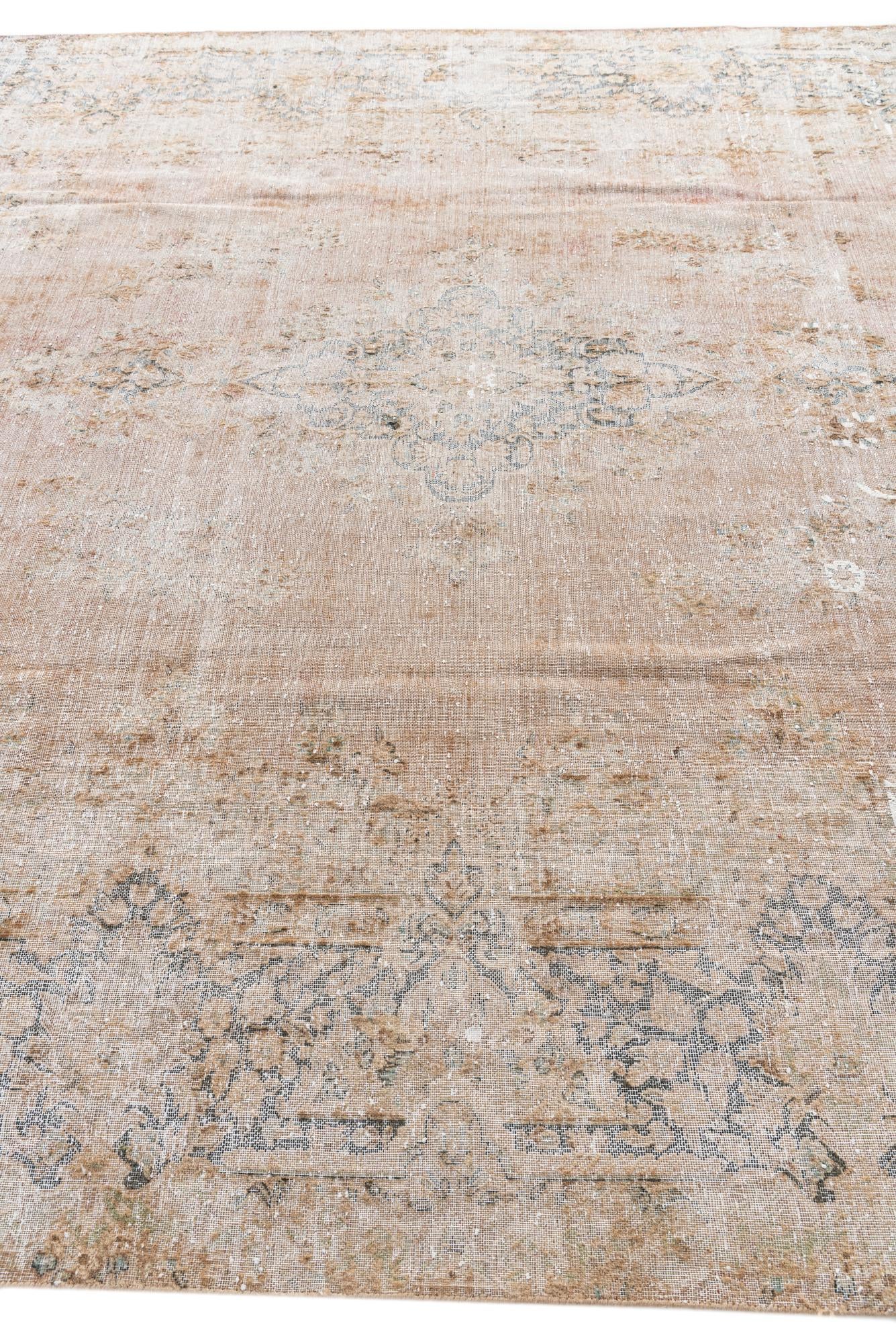 8' 6 x 11' 6 Hand Knotted Ultra Vintage Persian Wool Rug