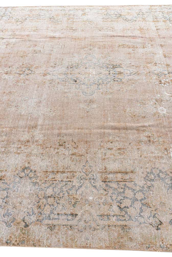 8' 6 x 11' 6 Hand Knotted Ultra Vintage Persian Wool Rug