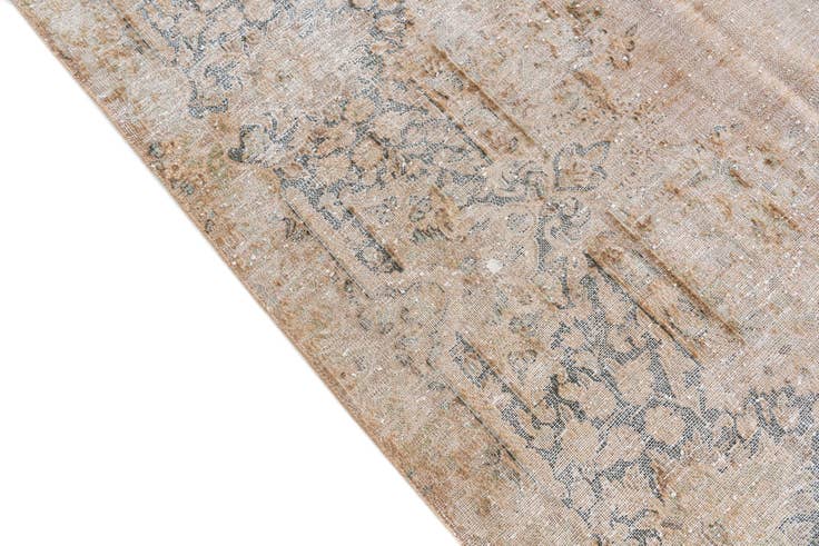 Detail image of 8' 6 x 11' 6 Hand Knotted Ultra Vintage Persian Wool Rug