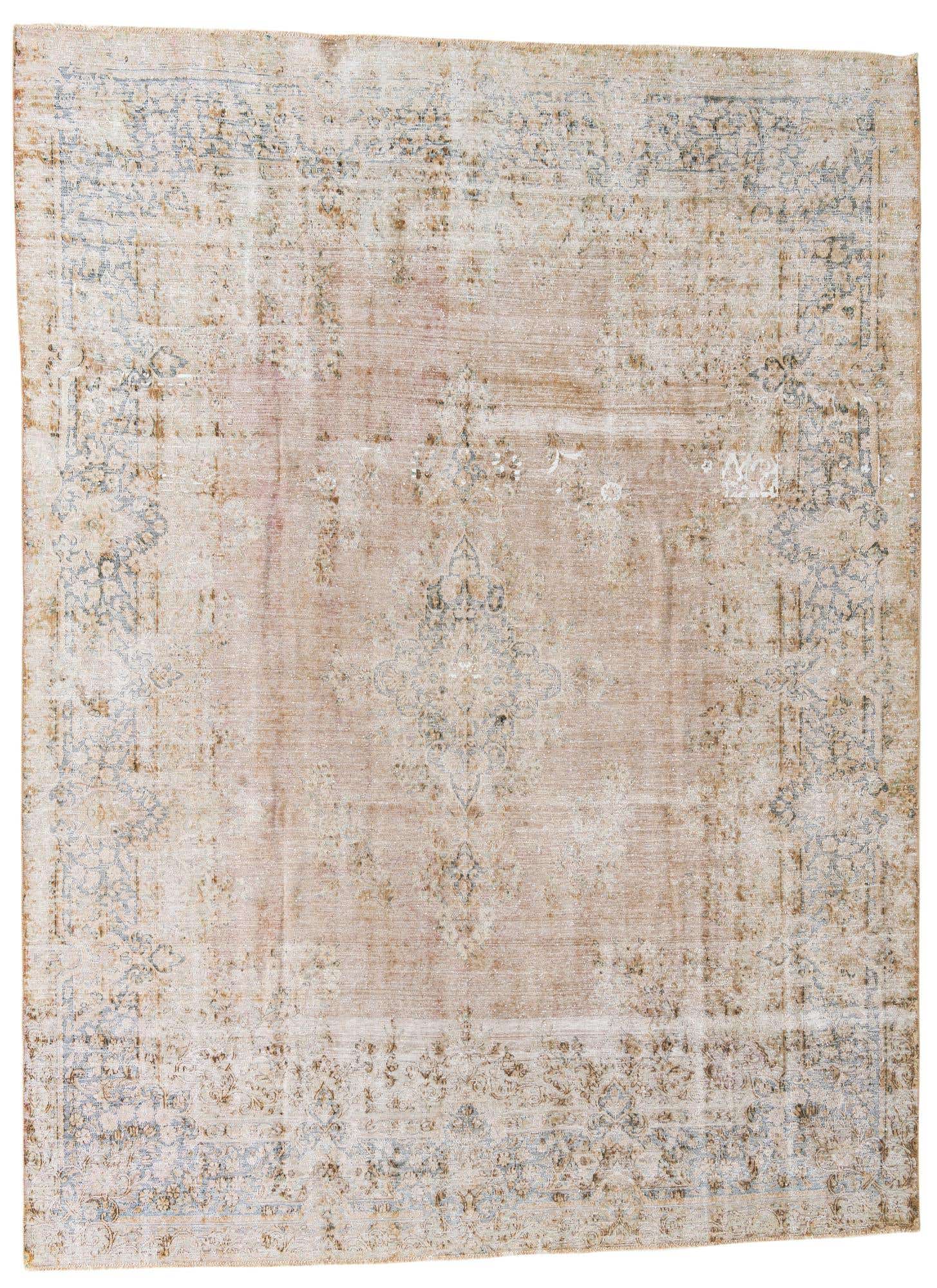 8' 6 x 11' 6 Hand Knotted Ultra Vintage Persian Wool Rug