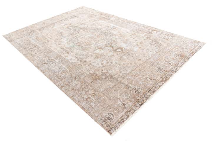 235cm x 345cm Noué main Ultra Vintage Tapis Persan Laine
