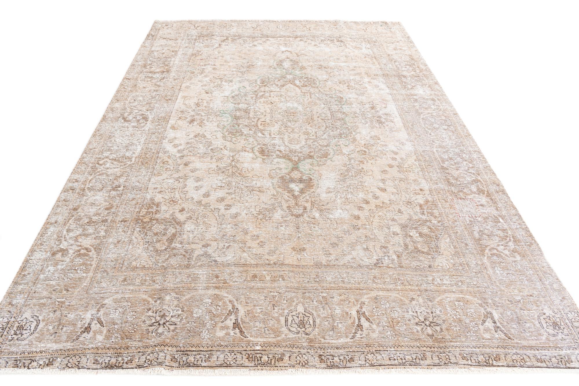 7' 9 x 11' 3 Hand Knotted Ultra Vintage Persian Wool Rug