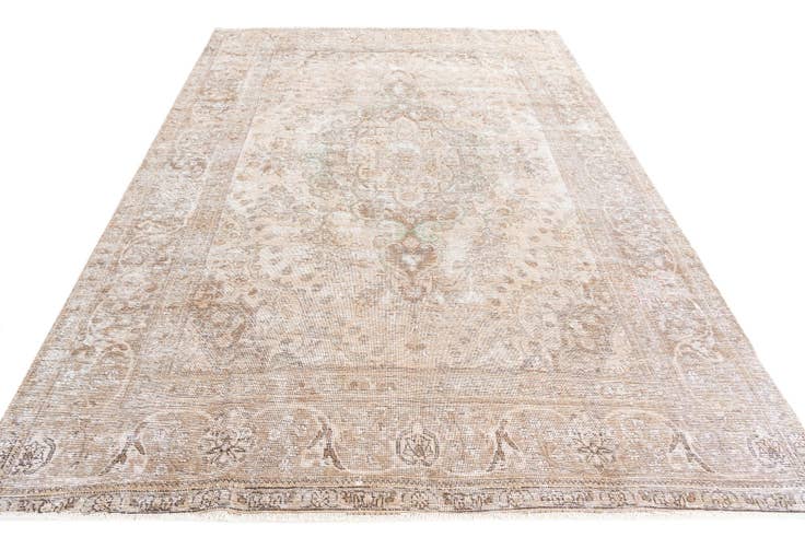 Vue détaillée : 235cm x 345cm Noué main Ultra Vintage Tapis Persan Laine