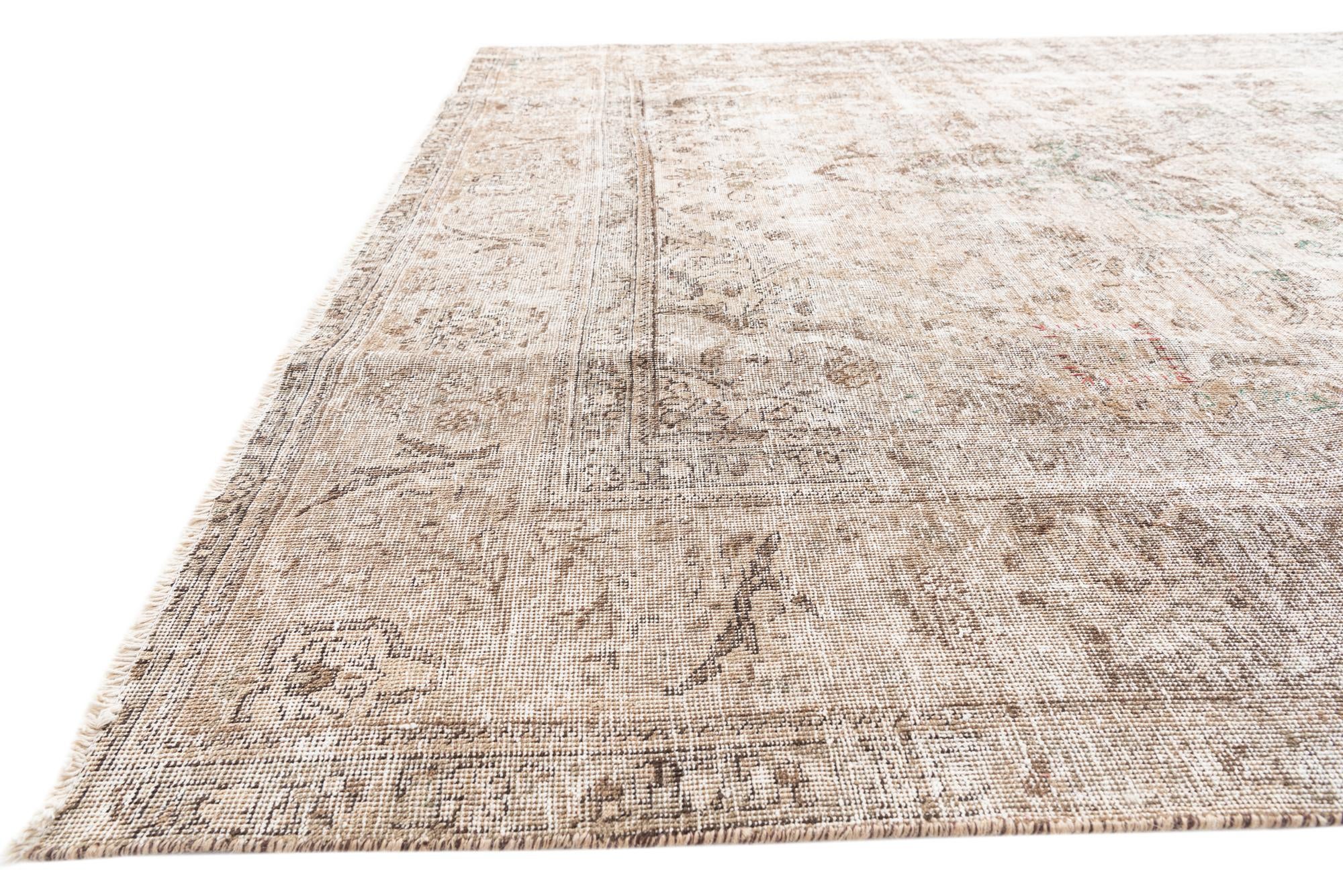 7' 9 x 11' 3 Hand Knotted Ultra Vintage Persian Wool Rug