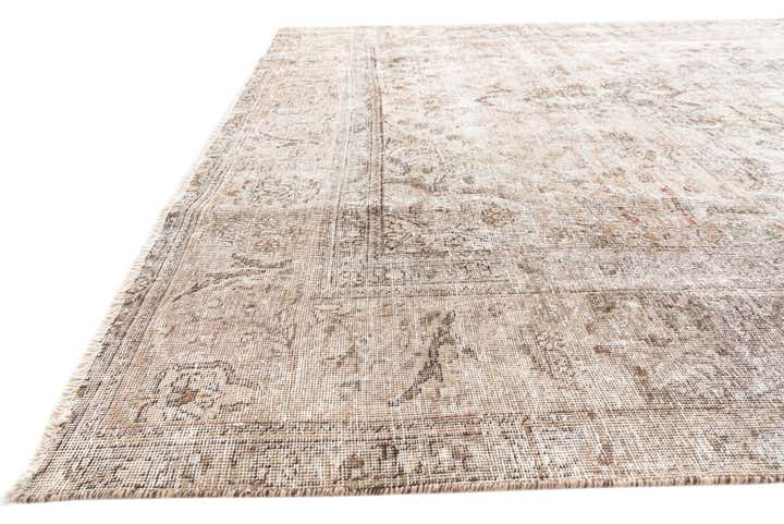 235cm x 345cm Noué main Ultra Vintage Tapis Persan Laine