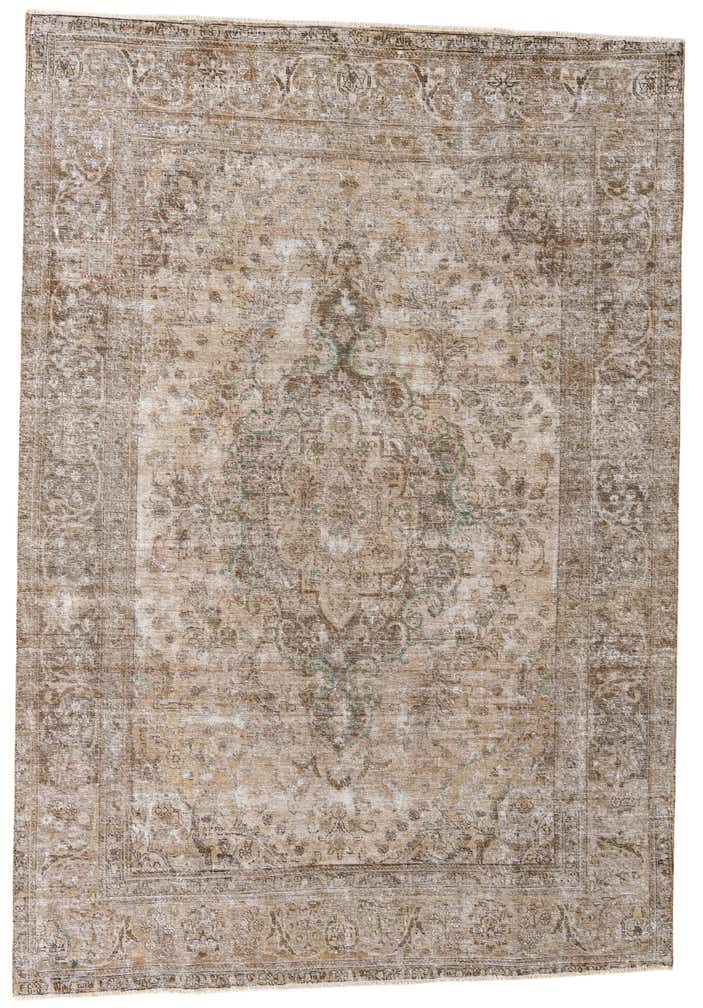 235cm x 345cm Noué main Ultra Vintage Tapis Persan Laine