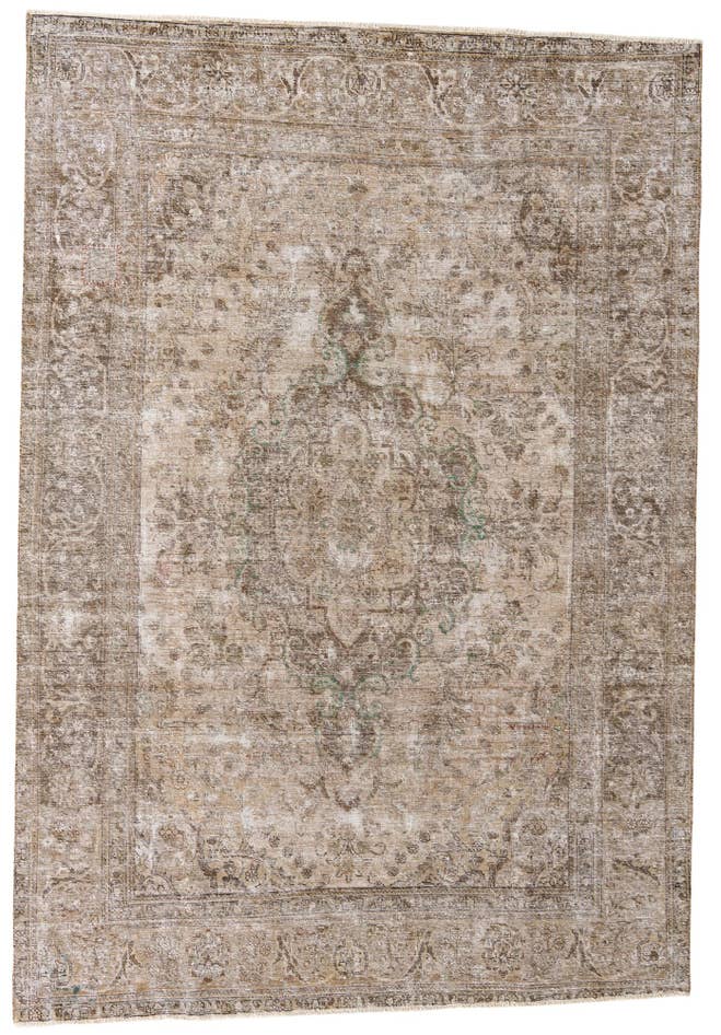 Vue détaillée : 235cm x 345cm Noué main Ultra Vintage Tapis Persan Laine