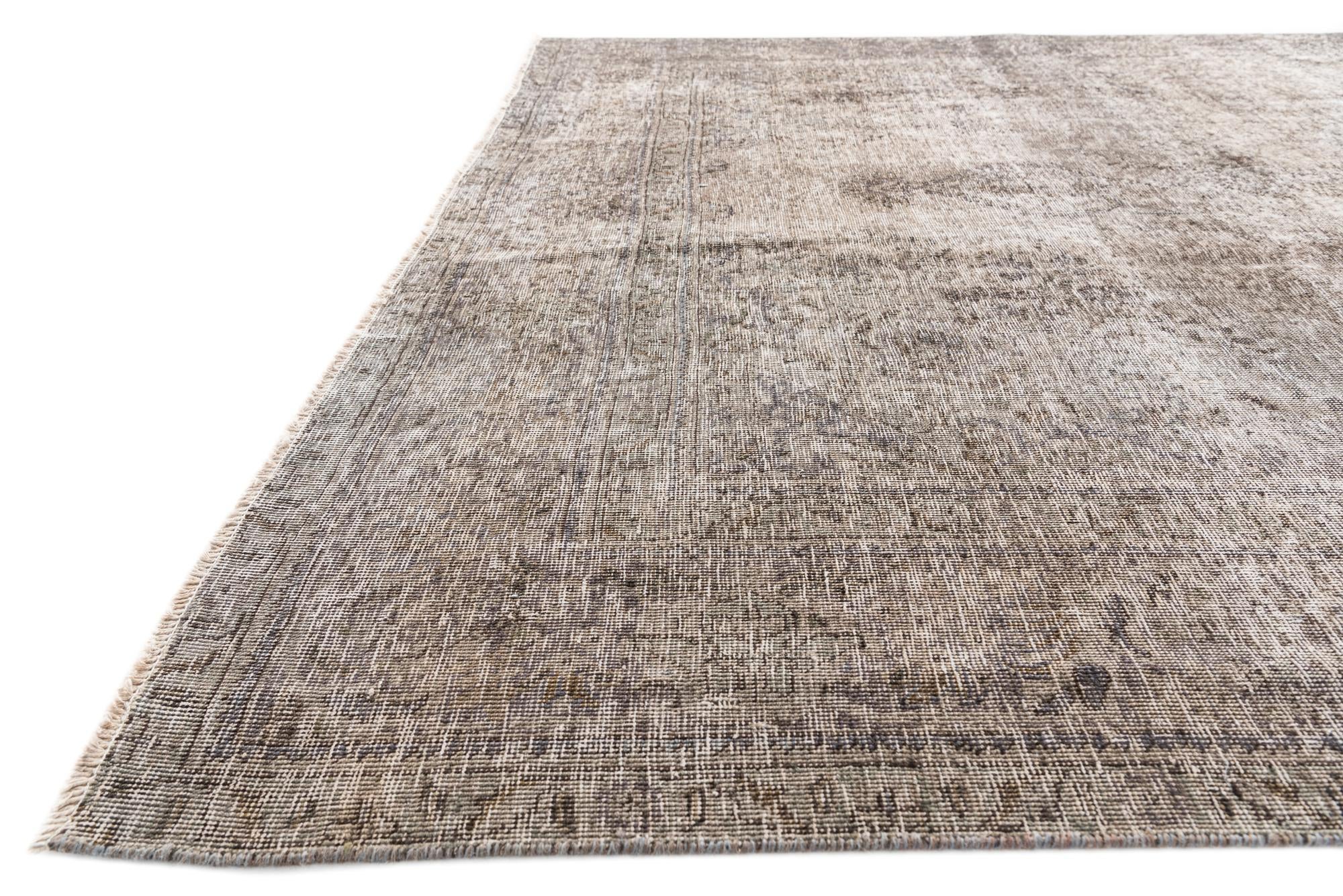 7' 8 x 11' 6 Hand Knotted Ultra Vintage Persian Wool Rug