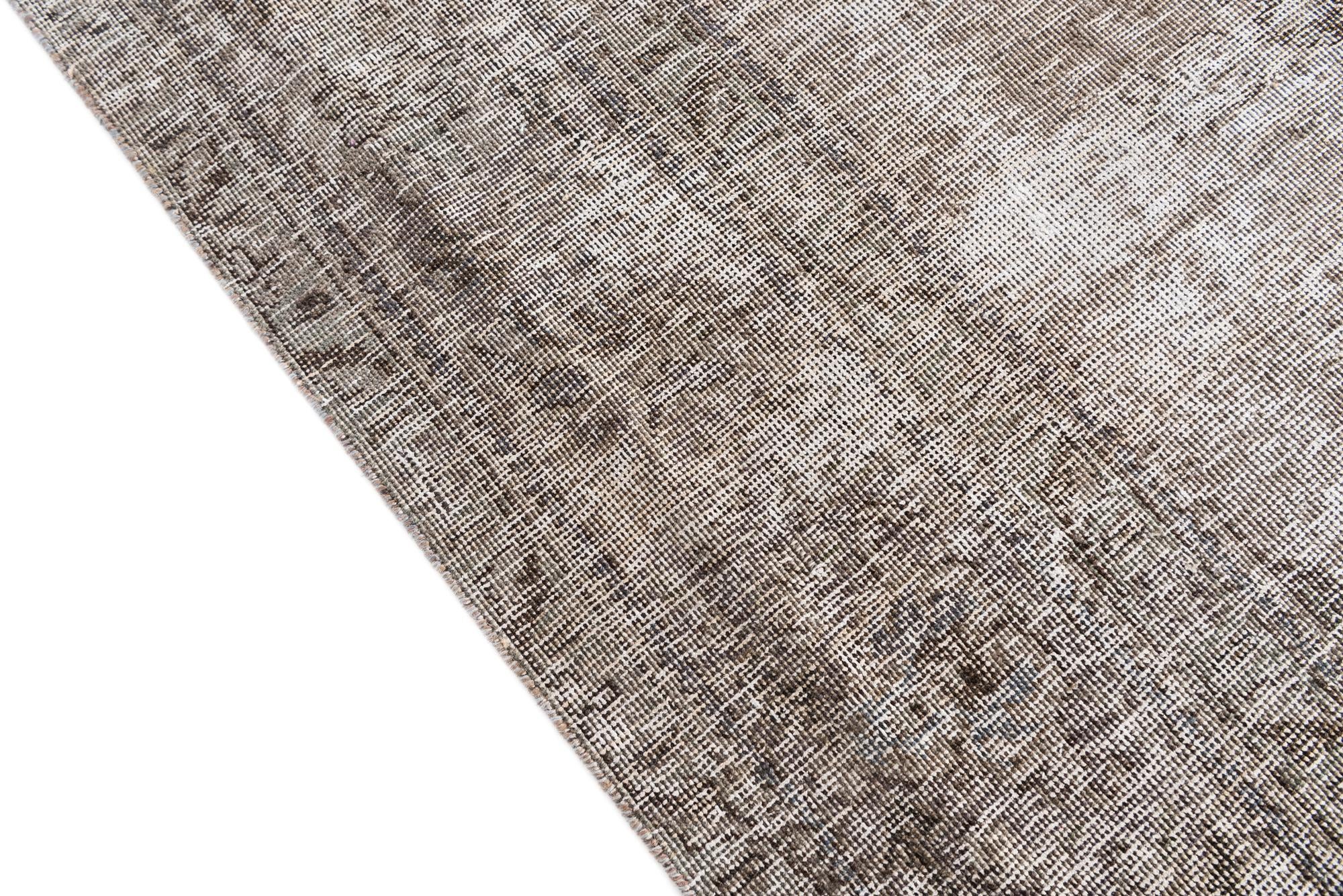 7' 8 x 11' 6 Hand Knotted Ultra Vintage Persian Wool Rug