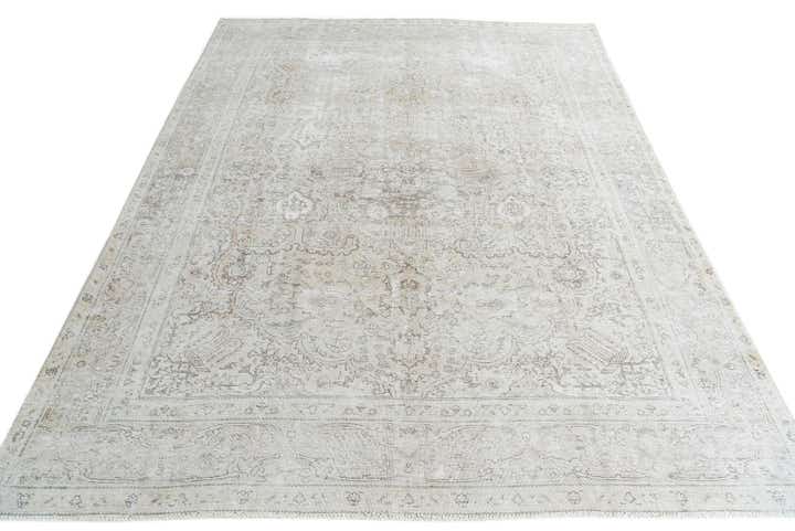 9' 4 x 12' 4 Hand Knotted Ultra Vintage Persian Wool Rug