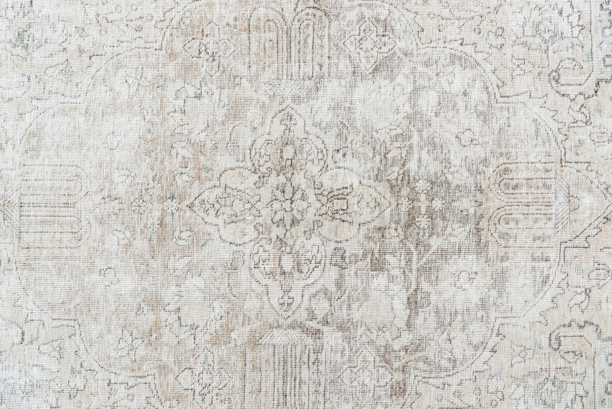 9' 4 x 12' 4 Hand Knotted Ultra Vintage Persian Wool Rug