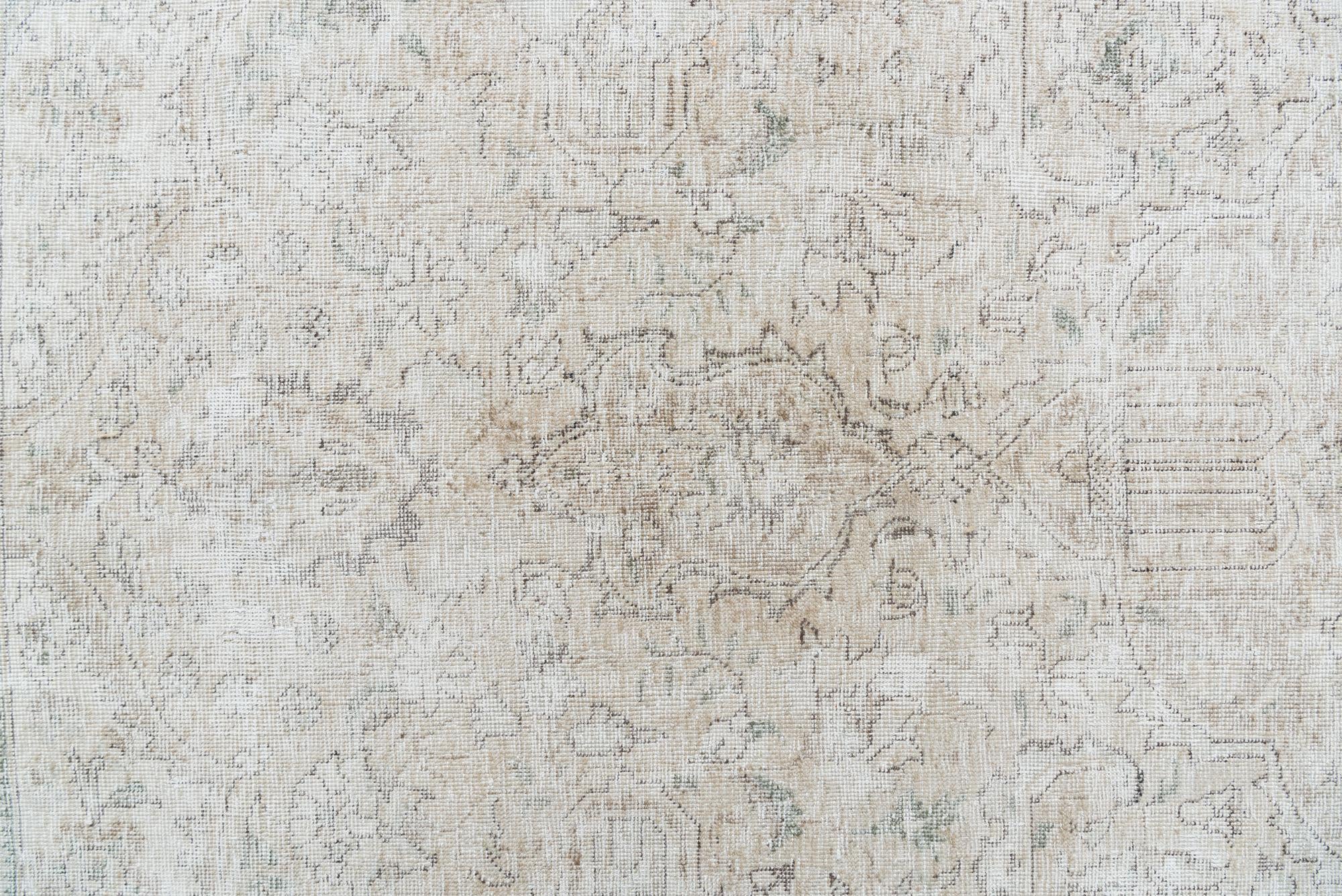 9' 4 x 12' 4 Hand Knotted Ultra Vintage Persian Wool Rug