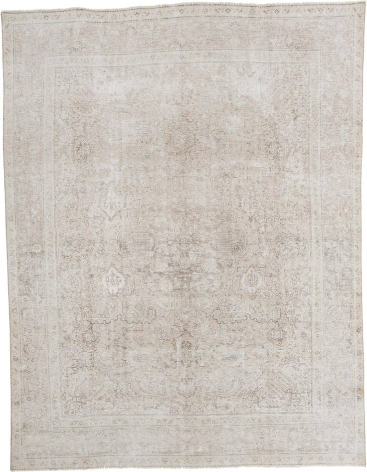 Detail image of 9' 4 x 12' 4 Hand Knotted Ultra Vintage Persian Wool Rug